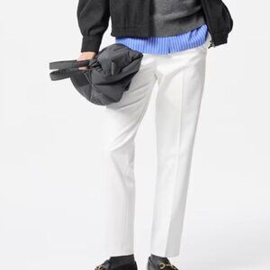 Uniqlo Women's Smart Ankle Pants (white, XS)